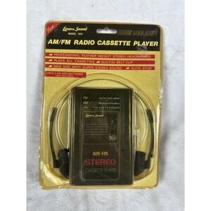 NOS Lenoxx Sound Model 909 AM/FM Radio Cassette Player Sealed Gold Series